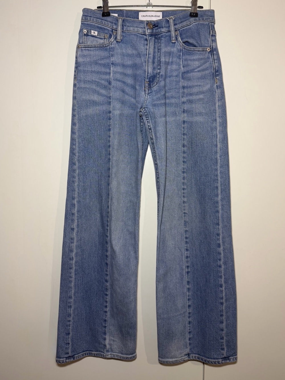 Calvin Klein front seam Wide-Leg jeans - 27